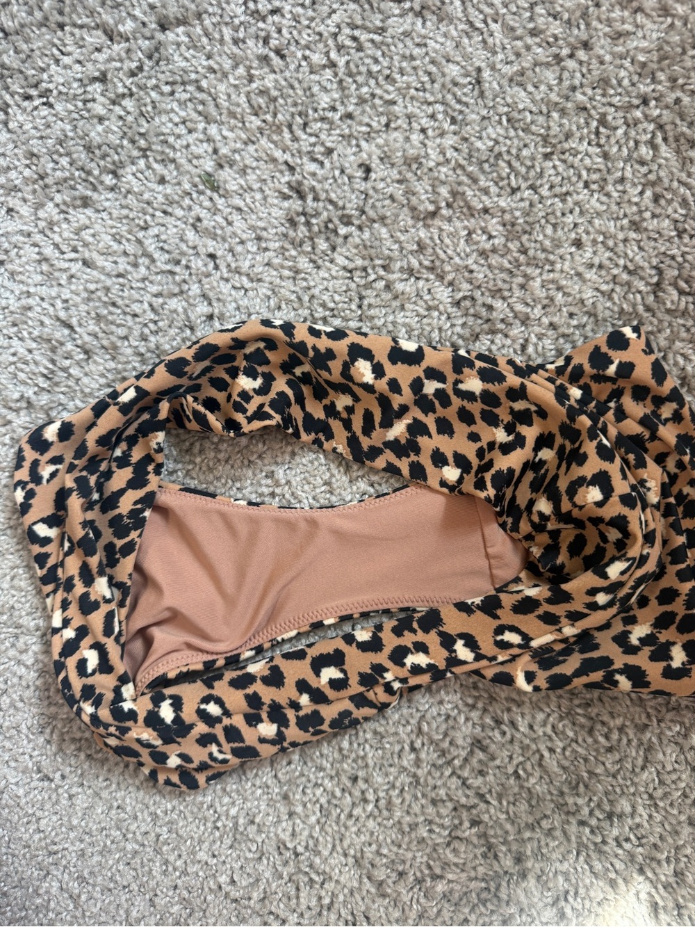 Aerie Leopard Print Two-Piece Bikini Set - Large Top Medium Bottoms - Picture 6 of 8